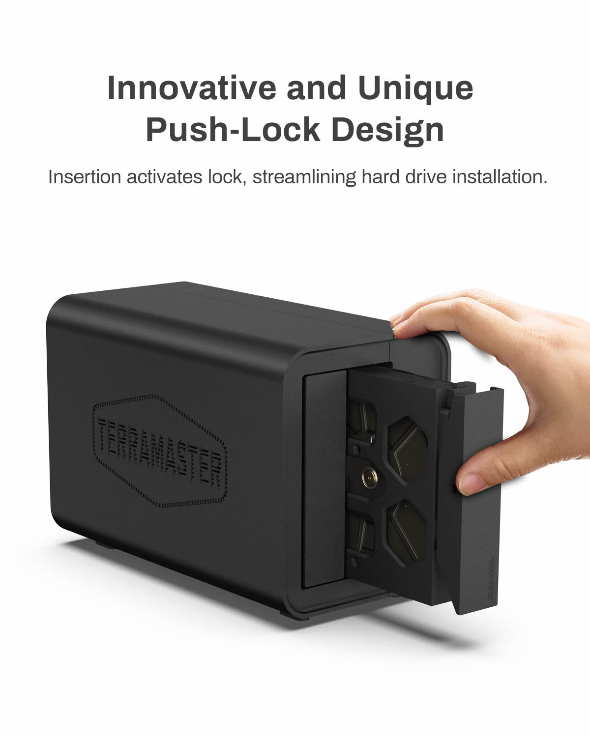 TERRAMASTER D2-320 USB RAIDエンクロージャ – USB 3.2 Gen 2 10Gbps Type C 2ベイRAIDストレージ RAID 0、1、シングル、JBOD(ディスクレス)をサポート