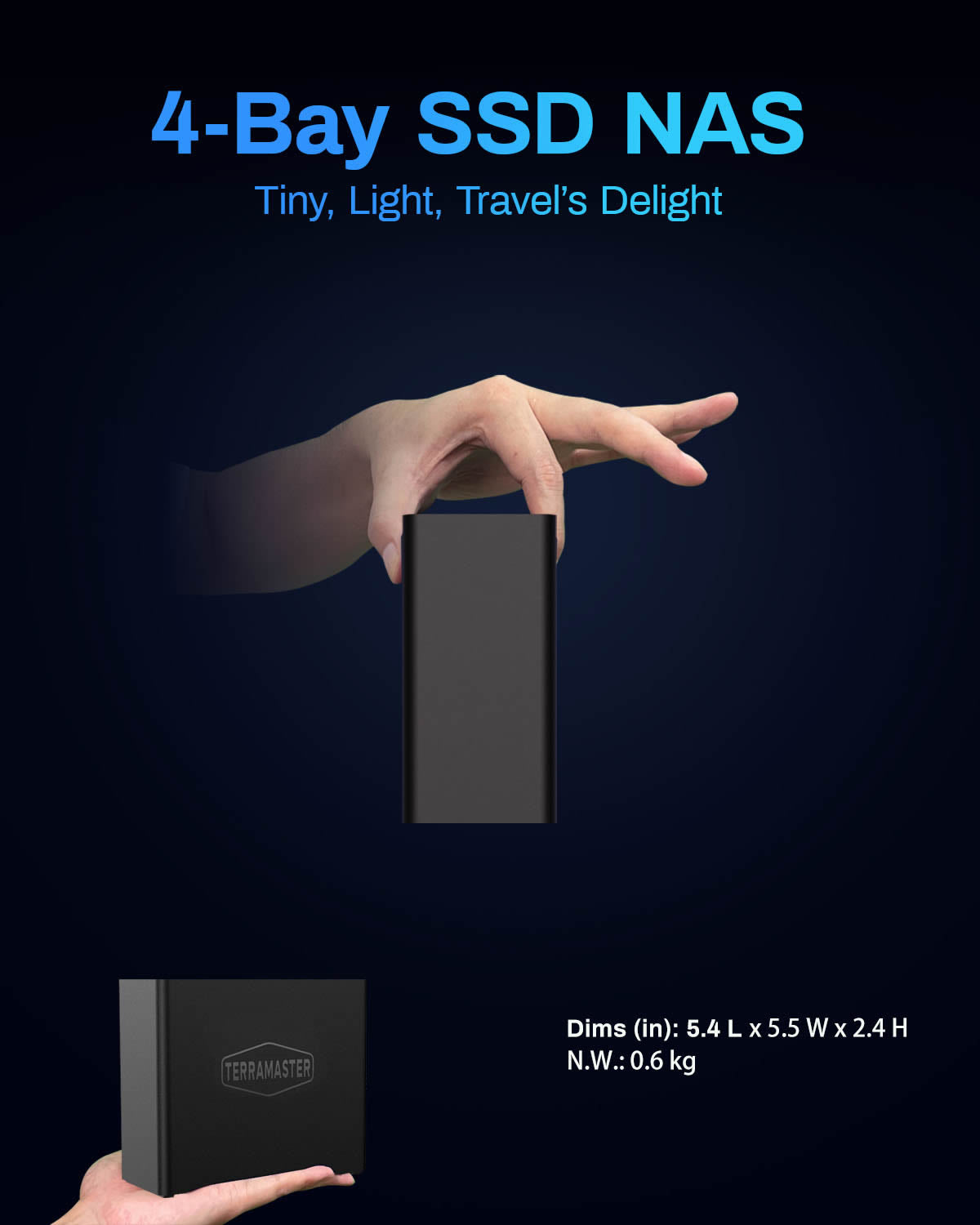 F4 SSD 4-bay All-Flash NAS Storage