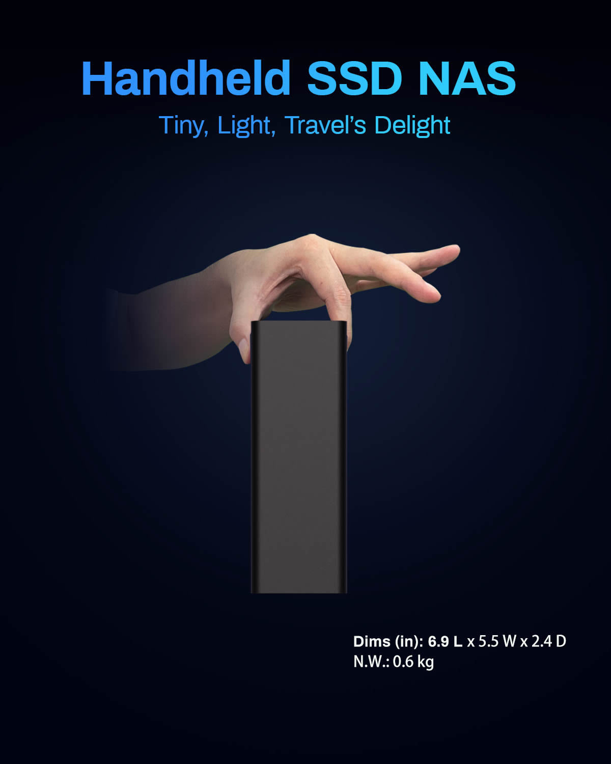 TERRAMASTER F8 SSD NAS-Speicher – 8Bay All-SSD-NAS-Server N95 QuadCore-CPU, 8 GB DDR5-RAM, 10-GbE-Anschluss, handflächengroßer, leistungsstarker Network Attached Storage (plattenlos)