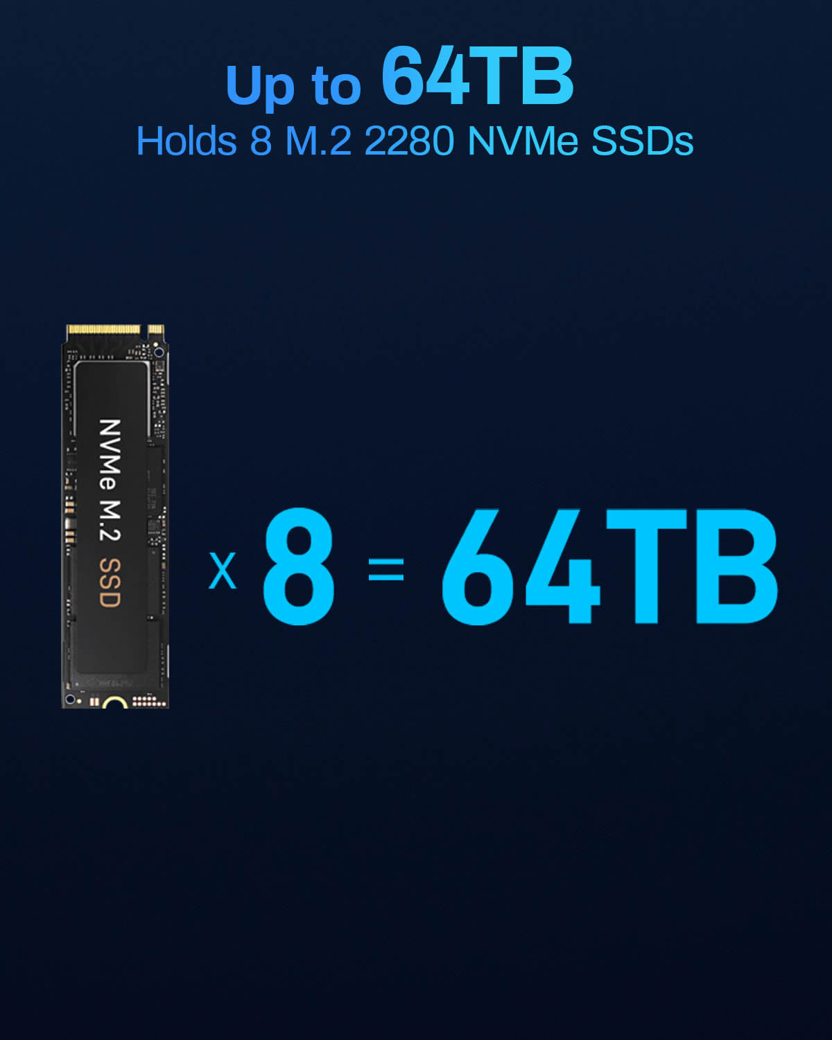 TERRAMASTER F8 SSD NAS-Speicher – 8Bay All-SSD-NAS-Server N95 QuadCore-CPU, 8 GB DDR5-RAM, 10-GbE-Anschluss, handflächengroßer, leistungsstarker Network Attached Storage (plattenlos)