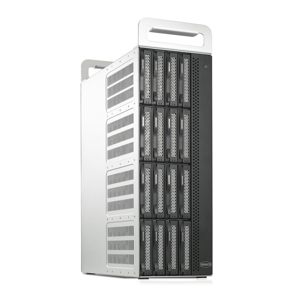 TERRAMASTER D16 Thunderbolt 3 (D16-331) 最もコンパクトなプロフェッショナルグレードの16ベイタワー型 Thunderbolt3 ハードウェア RAID エンクロージャ、RAID 0/1/5/6/10/50 外付けハードドライブ RAID ストレージ (ディスクレス) をサポート