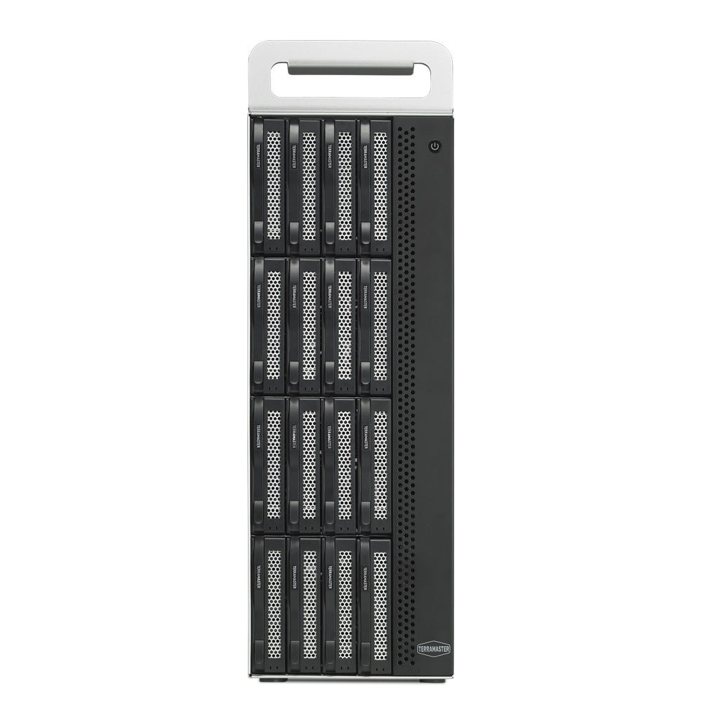 TERRAMASTER D16 Thunderbolt 3 (D16-331) 最もコンパクトなプロフェッショナルグレードの16ベイタワー型 Thunderbolt3 ハードウェア RAID エンクロージャ、RAID 0/1/5/6/10/50 外付けハードドライブ RAID ストレージ (ディスクレス) をサポート