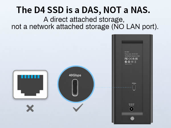 D4 SSD 4-Bay All-Flash NVMe SSD storage