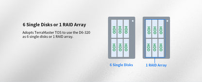 TERRAMASTER D6-320 External Hard Drive Enclosure