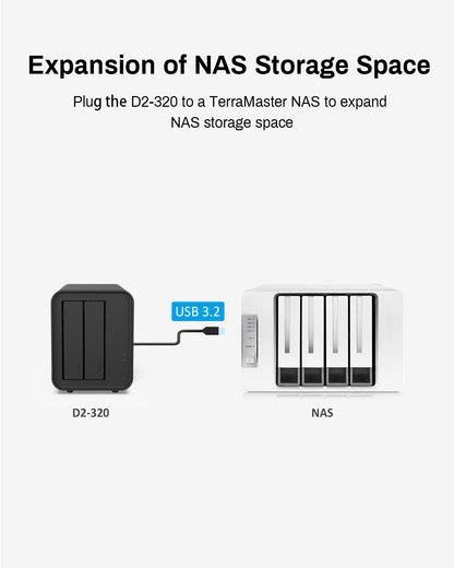D2-320 2Bay 10Gbps RAID Storage