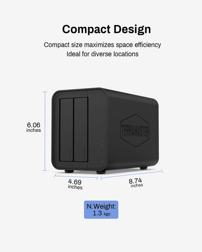 TERRAMASTER D5 Hybrid HDD NVMe SSD Enclosure