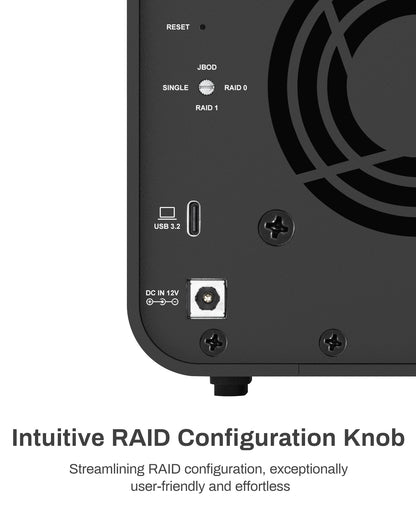 TERRAMASTER D5 Hybrid HDD NVMe SSD Enclosure