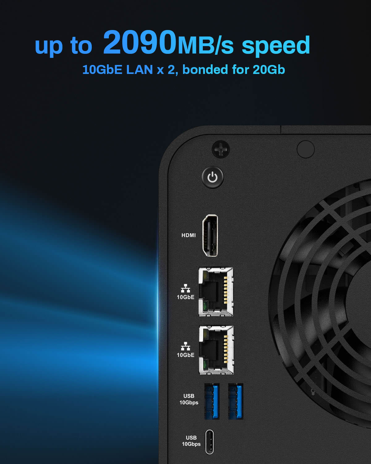 F6-424 Max 6Bay Dual 10GbE Ports NAS Storage