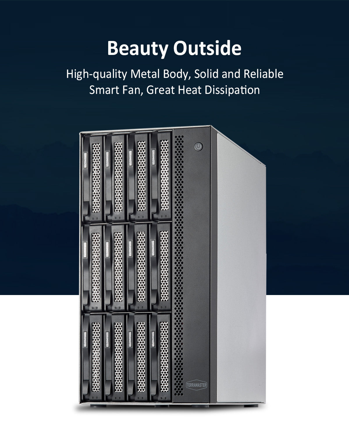 T12-450 12Bay 10Gb Dual SFP+ 10GbE Interfaces & Dual 2.5GbE Ports NAS Storage