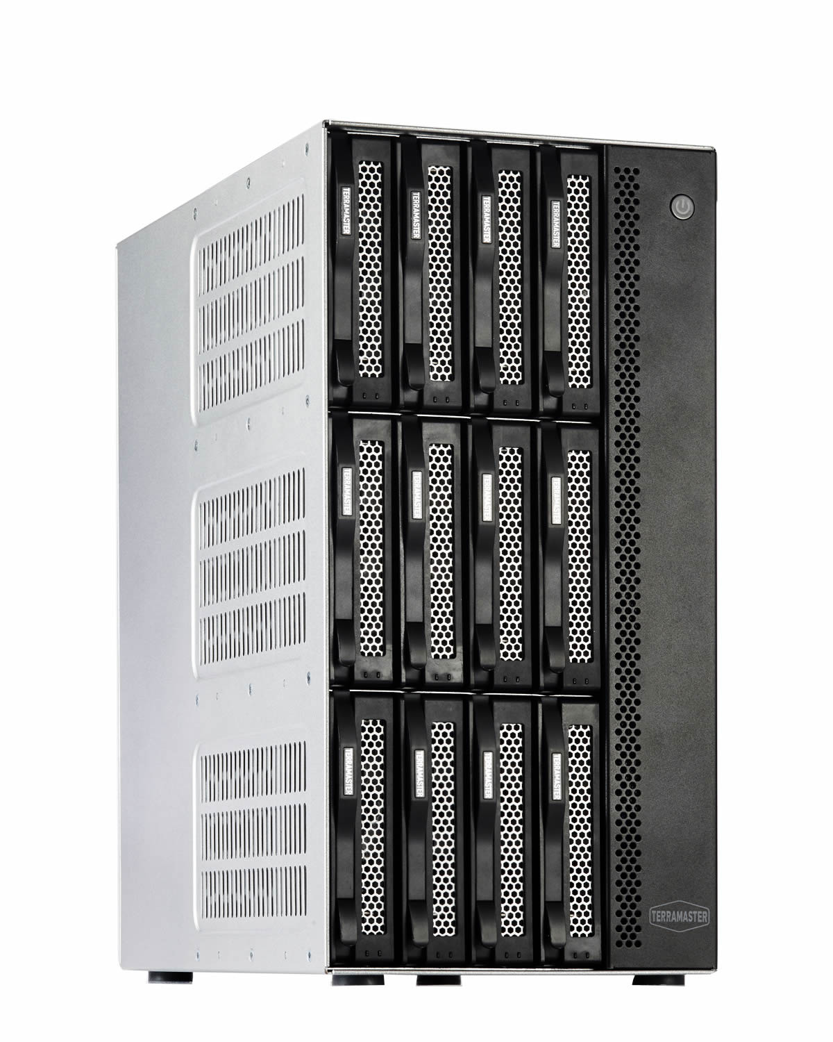 TERRAMASTER T12-500 Pro NASストレージ - 12ベイ Core i7 1255U 10コア 12スレッド CPU、16GB DDR5 RAM、デュアル10GbEポート、ネットワーク接続ストレージ、ビジネス向けピークパフォーマンス (ディスクレス)