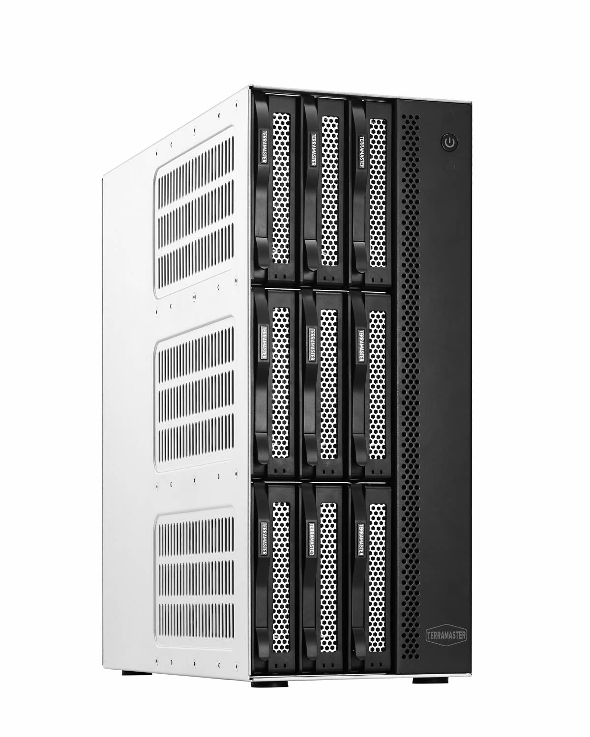 TERRAMASTER T9-500 Pro NASストレージ - 9ベイ Core i7 1255U 10コア 12スレッド CPU、16GB DDR5 RAM、デュアル10GbEポート、ネットワーク接続ストレージ、ビジネス向けピークパフォーマンス (ディスクレス)