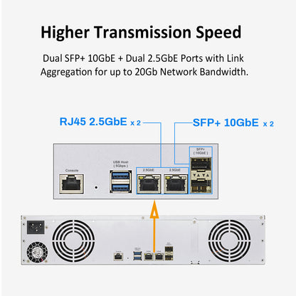 TERRAMASTER U8-450 8-bay Short Depth Rackmount NAS