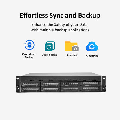 TERRAMASTER U8-450 8-bay Short Depth Rackmount NAS
