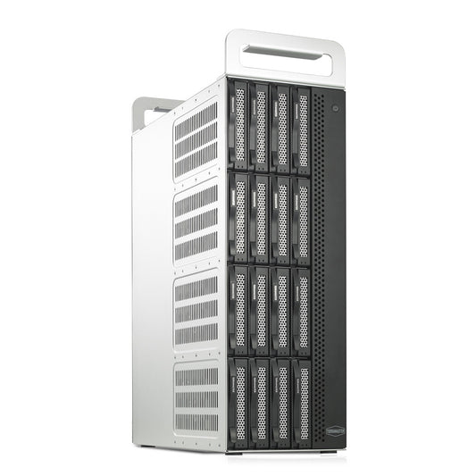 TERRAMASTER D16 Thunderbolt 3 (D16-331) 最もコンパクトなプロフェッショナルグレードの16ベイタワー型 Thunderbolt3 ハードウェア RAID エンクロージャ、RAID 0/1/5/6/10/50 外付けハードドライブ RAID ストレージ (ディスクレス) をサポート