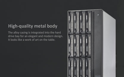 TERRAMASTER T12-423 12Bay NAS Storage - High Performance NAS for SMB with N5105/5095 QuadCore CPU 8GB DDR4 Memory, 2.5GbE Ports x 2, Network Storage Server, Diskless.